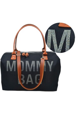 Stone Design Mommy Baby Bag Exklusive schwarze Mutter-Babypflege- und Damentasche - 3