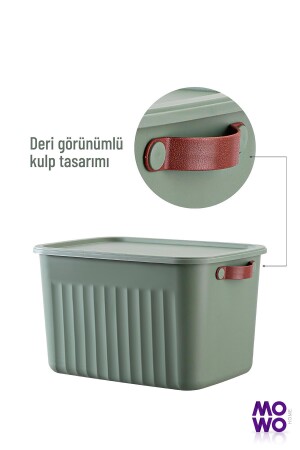 Storage Box Mix 15 Lt Çok Amaçlı Düzenleyici Kapaklı Kutu, Dekoratif Saklama Kutusu, Organizer MOWO-03-013-3 - 4