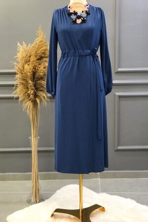 Store Ayrobin Yandan Bağlamalı Kap Lrm-1212-indigo - Ebrar