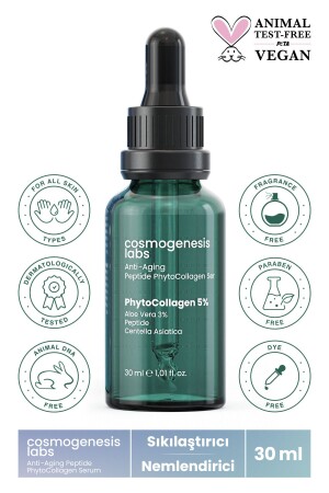 Straffendes Anti-Aging-Hautserum mit pflanzlichem Kollagen und veganem Hautserum 30 ml (Peptidkomplex) CGL103 - 1