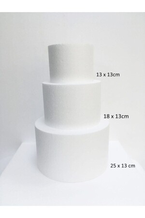 Strafor Maket Pasta 3 Katlı 13x13cm 18x13 Cm 25x13 Cm - Oyd Strafor