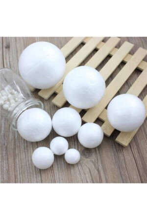 Strafor Top Küre Köpük Strafor Toplar 20 Adet Karma Strafor Yuvarlak Sert Köpük Top - Aker Hediyelik