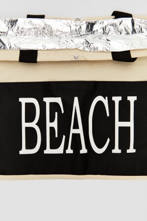 Strandtasche „Beach Written“ für Damen, cremefarben, 45 x 50 cm, MM0008923 - 3