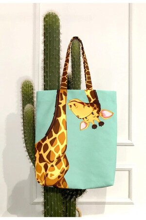 Strandtasche mit Giraffenmuster - 1