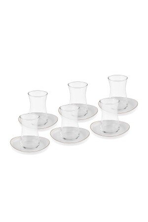 Streamline Hole 12-teiliges Teeservice aus Glas für 6 Personen, 165 ml - 5