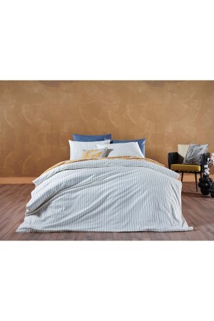 Stripe Vita Bettbezug-Set Creme – Doppelbett 2Q9NTKSTRP0020084 - 1