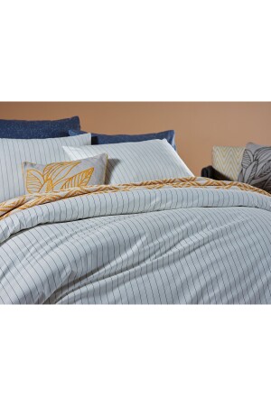 Stripe Vita Bettbezug-Set Creme – Doppelbett 2Q9NTKSTRP0020084 - 3