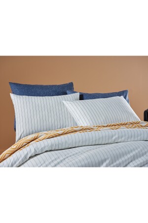 Stripe Vita Bettbezug-Set Creme – Doppelbett 2Q9NTKSTRP0020084 - 4