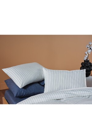 Stripe Vita Bettbezug-Set Creme – Doppelbett 2Q9NTKSTRP0020084 - 5