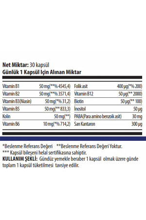 Strs Day Vitamin B Complex 30 Kapsül 8681002008106 - 5