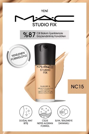 STUDIO FIX FLUID SPF 15 MAT FONDÖTEN-NC15 30 ml - 1