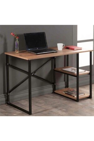 Study Desk Concept Metall Holz 60x120 Büro-Computertisch 60*120 STNTY00013 - 1