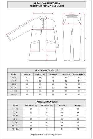 Sturmblaues dünnes Lycra-Hijab-Krankenschwesteruniform- und Chirurgenarzt-Uniform-Set LYCRA-SOFT-HIJAB - 5