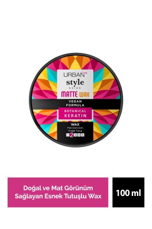 Style Guide Doğal Ve Mat Görünüm Sağlayan Wax - Esnek Tutuş - Vegan - 100 ml - 1