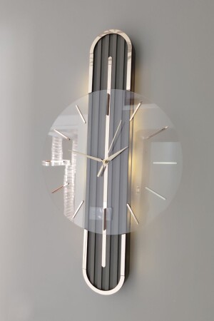 MNZ-Stylish Design-Mirror-65cm-Battery Led-Silent Mechanism-Ass - Asse Tasarım