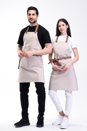 Su Itici Leke Tutmaz Kafe Barista Şef Aşçı Garson Çiçekçi Restoran Cafe Apron Mutfak Önlüğü 1 Adet - 1