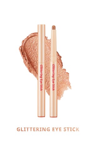 Su Ve Tere Dayanıklı - Uzun Süre Kalıcı Stick Far Glittering Eye Stick (#12 CORAL ME) - 2