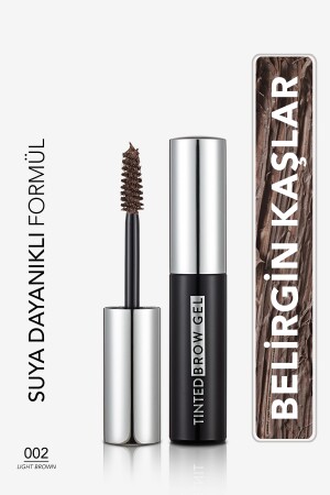 Sudan Etkilenmeyen Kaş Maskarası (AÇIK KAHVE) - Tinted Brow Gel - 002 Light Brown - 8682536034760 32000138 - 1