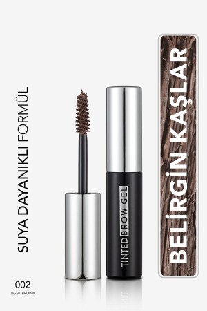 Sudan Etkilenmeyen Kaş Maskarası (AÇIK KAHVE) - Tinted Brow Gel - 002 Light Brown - 8682536034760 - 1