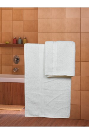 Sude 1 Adet Banyo Havlusu 90x140 1 Adet Baş Havlusu 50x90 Banyo Baş-hamam Seti SD2022 - 3