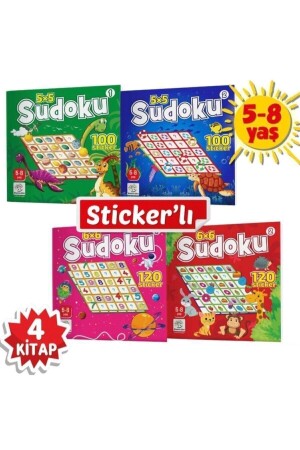 Sudoku-Set mit Aufklebern für Kinder im Alter von 5–8 Jahren - 1