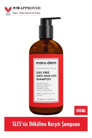 Sulfatfreies Shampoo gegen Haarausfall, 400 ml, für alle Haartypen, sulfatfreies, salzfreies, veganes Shampoo - 3