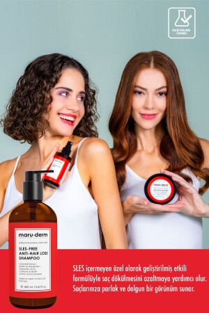 Sulfatfreies Shampoo gegen Haarausfall, 400 ml, für alle Haartypen, sulfatfreies, salzfreies, veganes Shampoo - 4