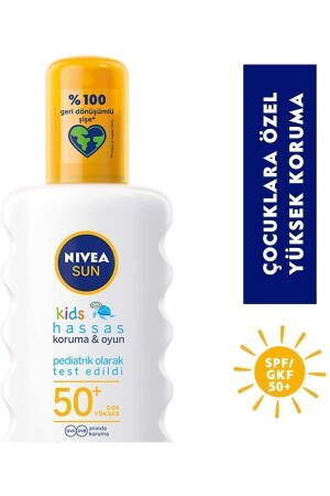 Sun Çoçuk Hassas Güneş Spreyi 200ml- Spf50- Suya Dayanıklı- Nemlendirici- Uva-uvb Koruması - 3