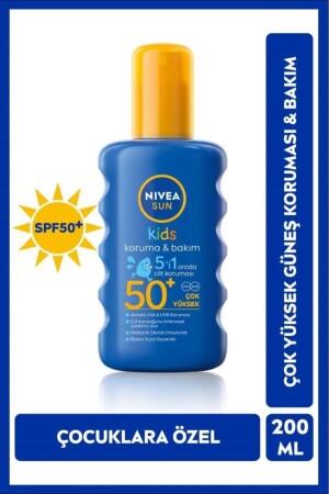 Sun Kids Caring Sun Sprey Spf 50 Çocuklar Için Güneş Spreyi 200 ml - 1