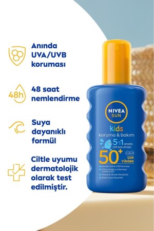 Sun Kids Caring Sun Sprey Spf 50 Çocuklar Için Güneş Spreyi 200 ml - 3