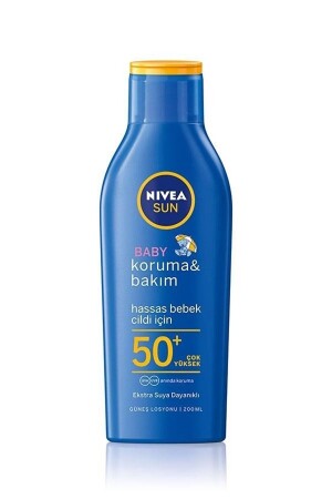 Sun LSF 50+ Schutzpflege Baby-Sonnenlotion Sonnencreme für empfindliche Haut 200 ml Sehr hoher Schutz 4005900253309 - 2