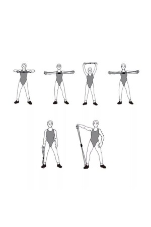 Sünger Saplı Direnç Lastiği Pilates Egzersiz Vücut Şekillendirici Direnç Lastiği CKS3 - 4