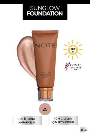 Sunglow Foundation Radiant Bronzing Foundation 20 - 1