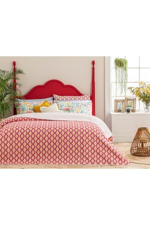 Sunny Side Tek Kişilik Çok Amaçlı Örtü 160x220 cm Pembe - English Home