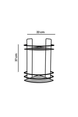 Suntel 2-stufiges Eckblech-Duschregal TYC00356664575 - 6