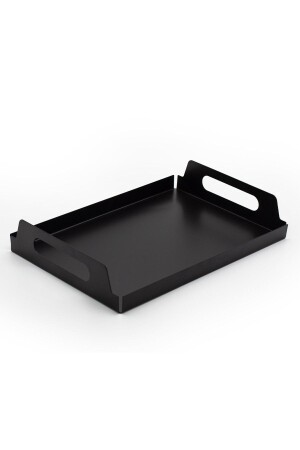 Sunum Tepsisi, Servis Tepsisi Metal Siyah Tepsi EVORG0031 - Evay Metal