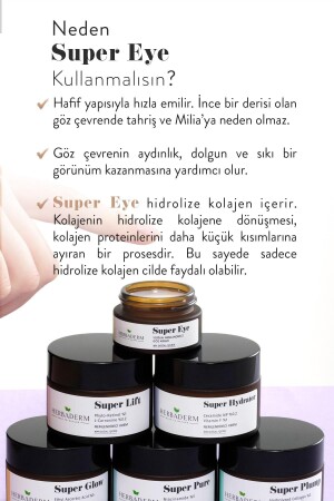 Super Eye Koyu Halka Ve Kırışıklık Karşıtı Kolajen - C Vitamini Nemlendirici Göz Çevresi Kremi - 6