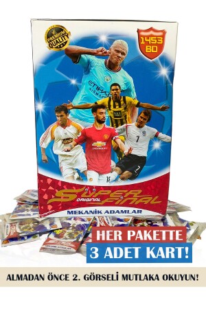 Süper Final Mekanik Adamlar En Son Seri Futbolcu Kartları 100 Paket 3'lü (300 KART) (KUTUSUZ) - 6