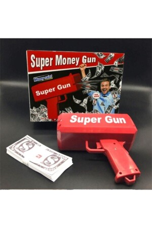 Super Money Gun Para Saçma Tabancası Kırmızı - 3