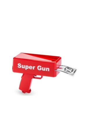 Super Money Gun Para Saçma Tabancası - Kırmızı Para makinesi - 2