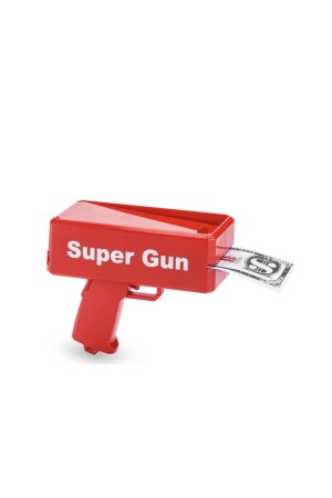 Super Money Gun Para Saçma Tabancası - Kırmızı Para makinesi - 3