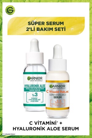 Super Serum 2er-Pack Pflegeset Vitamin C + Hyaluron Aloe - 1