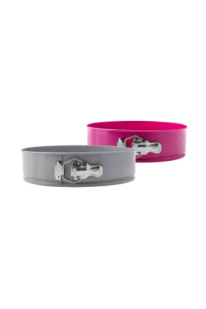 Super-Set mit 2 Kuchenformen, Grau-Fuchsia, 28/24 cm, 153. 03. 06. 8147-1 - 7