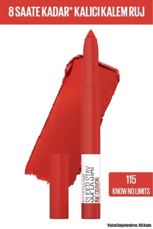 Super Stay Ink Crayon Pencil Matter Lippenstift – Aufgepeppt – 115 Know No Limits - 2