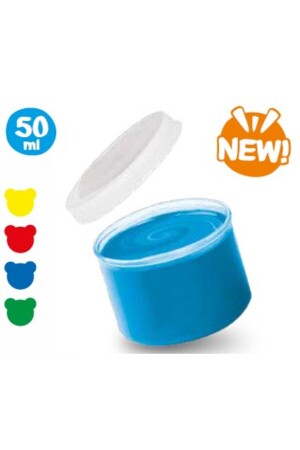 Super waschbare Fingerfarbe für Babys – 4 x 50 g CAR5 - 3