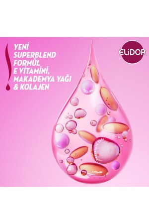 Superblend Haarpflege-Shampoo, stark und glänzend, Vitamin E, Macadamiaöl, Kollagen, 650 ml, 3 Stück - 4