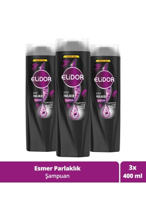 Superblend Saç Bakım Şampuanı Esmer Parlaklık E Vitamini Chia Tohumu Yağı Melanin 400 ml X3 - Elidor