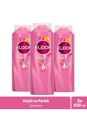 Superblend Saç Bakım Şampuanı Güçlü Ve Parlak E Vitamini Makademya Yağı Kolajen 650 ml X3 - 2