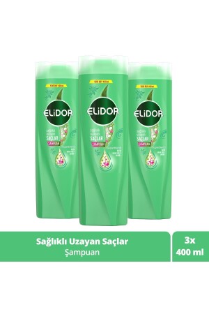 Superblend Saç Bakım Şampuanı Sağlıklı Uzayan Saçlar Biotin Argan Yağı Arjinin 400 ml X3 - 1