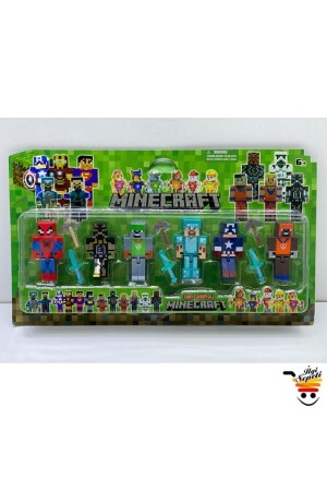 Superhelden 6-teiliges Figurenset Superman-Batman-Steve, 6 Figuren und 12 Teile mit Zubehör - 1